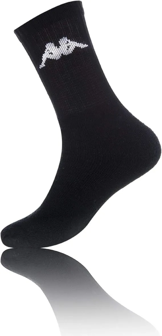 303WIGO902, Kappa Trisper - 3Pk Tennis Socks - Black