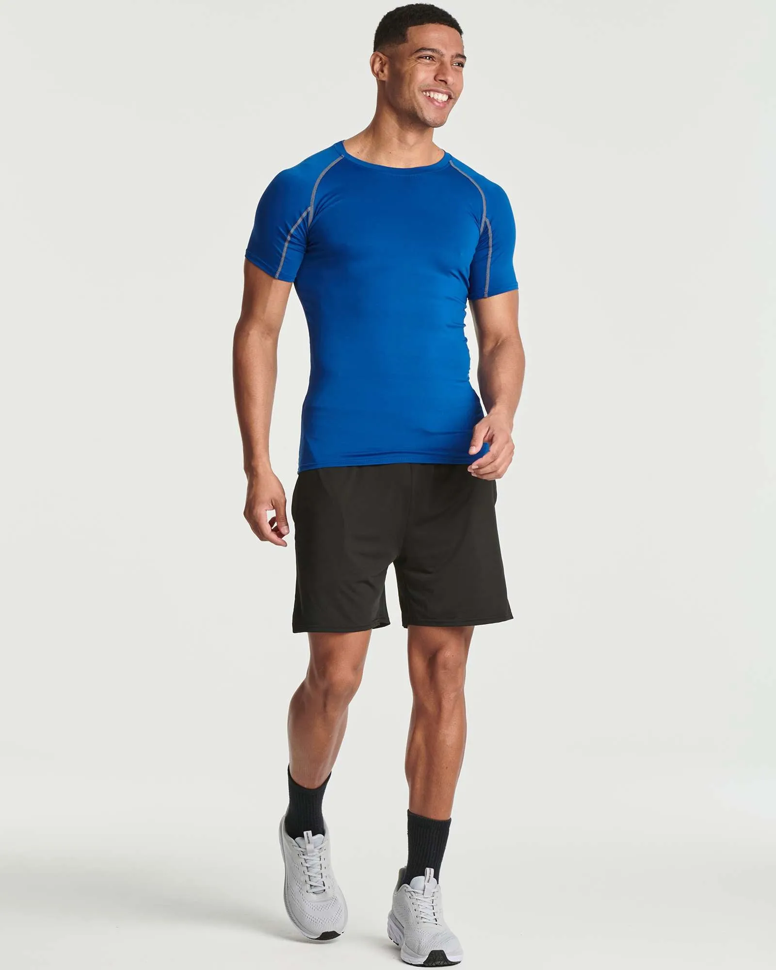 4 Pack: Mens Short Sleeve Compression Shirt