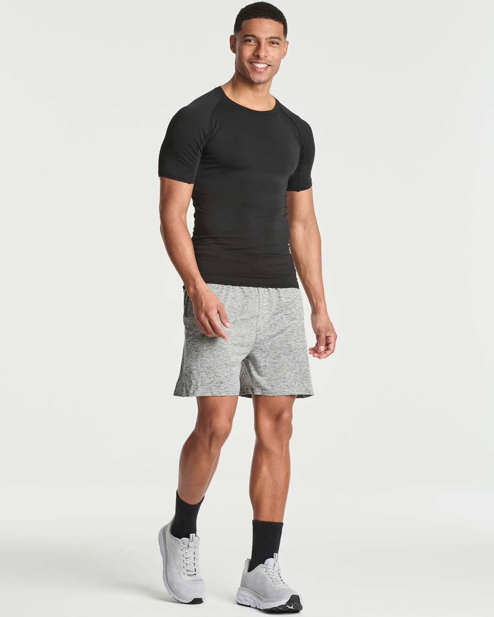 4 Pack: Mens Short Sleeve Compression Shirt