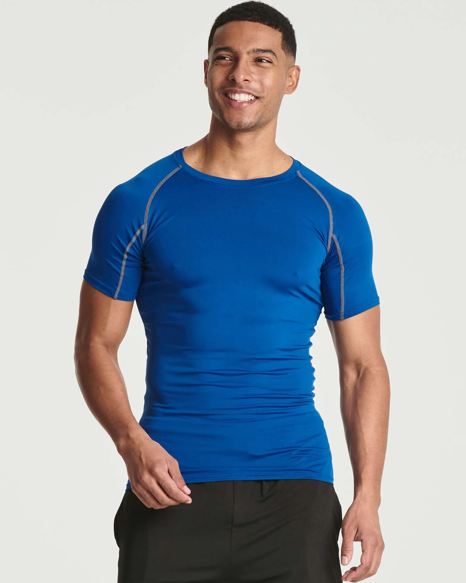 4 Pack: Mens Short Sleeve Compression Shirt