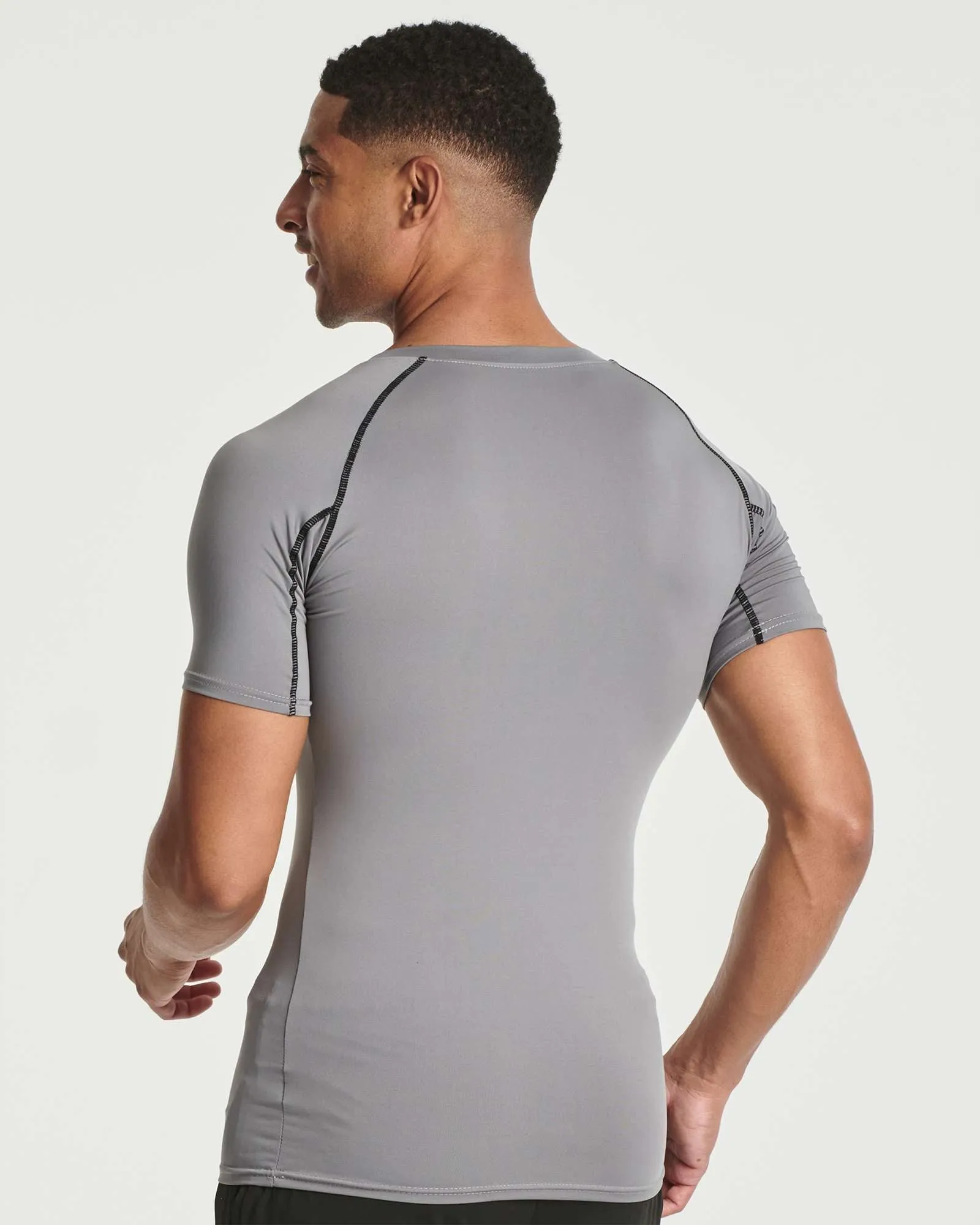 4 Pack: Mens Short Sleeve Compression Shirt