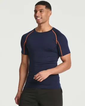 4 Pack: Mens Short Sleeve Compression Shirt