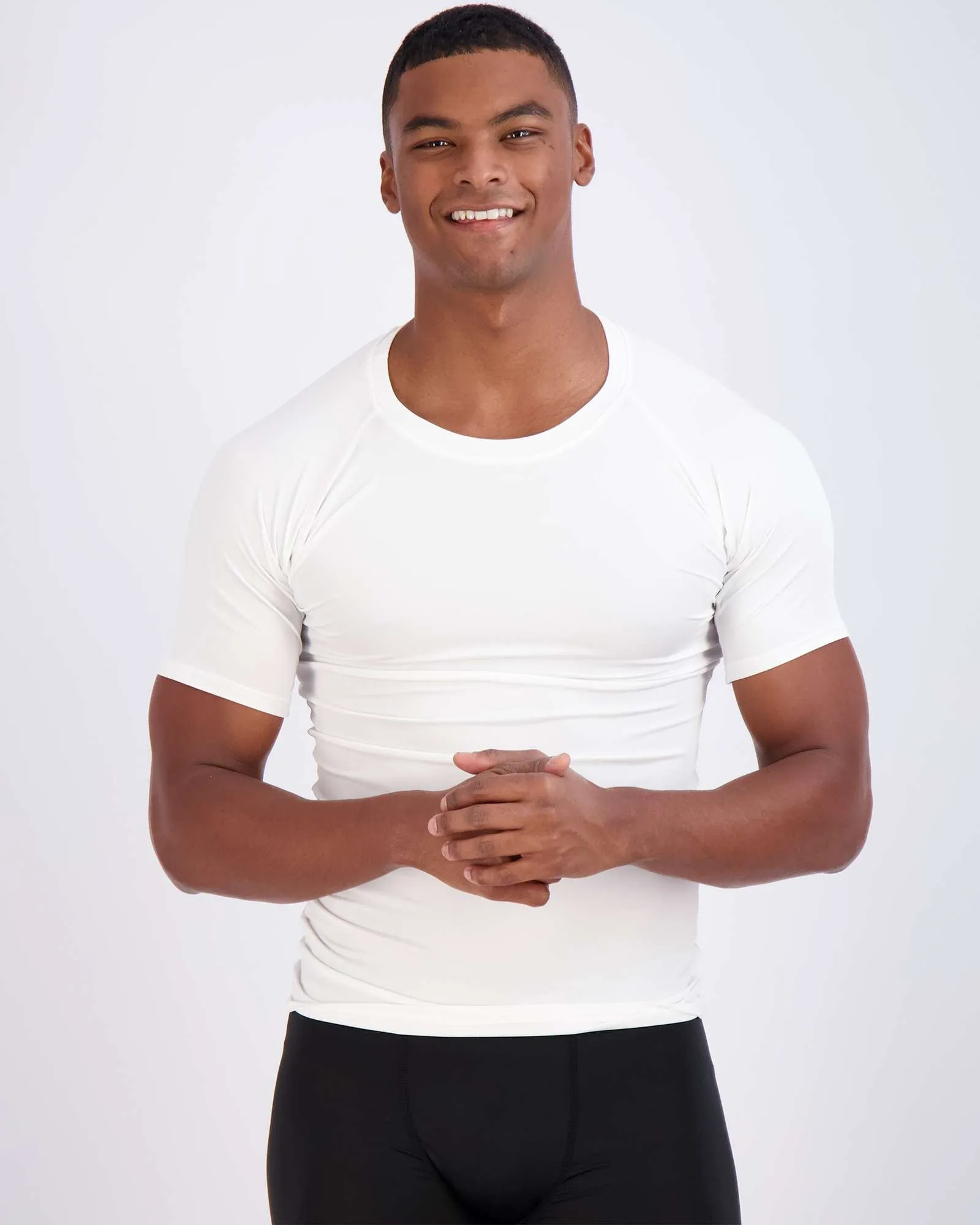 4 Pack: Mens Short Sleeve Compression Shirt