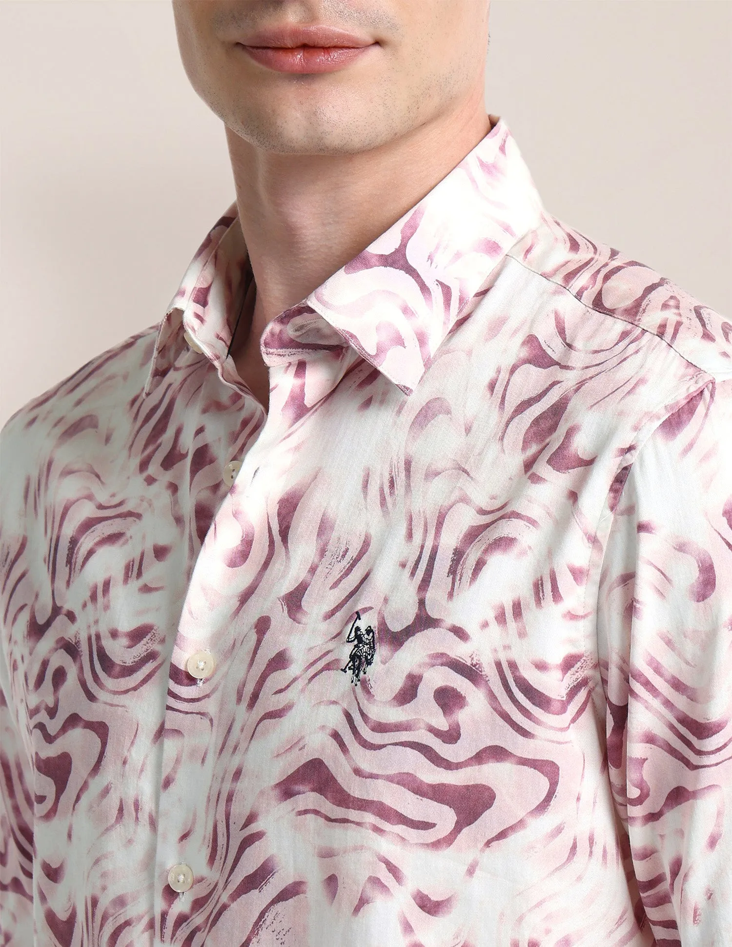 Abstract Regular Fit Shirt