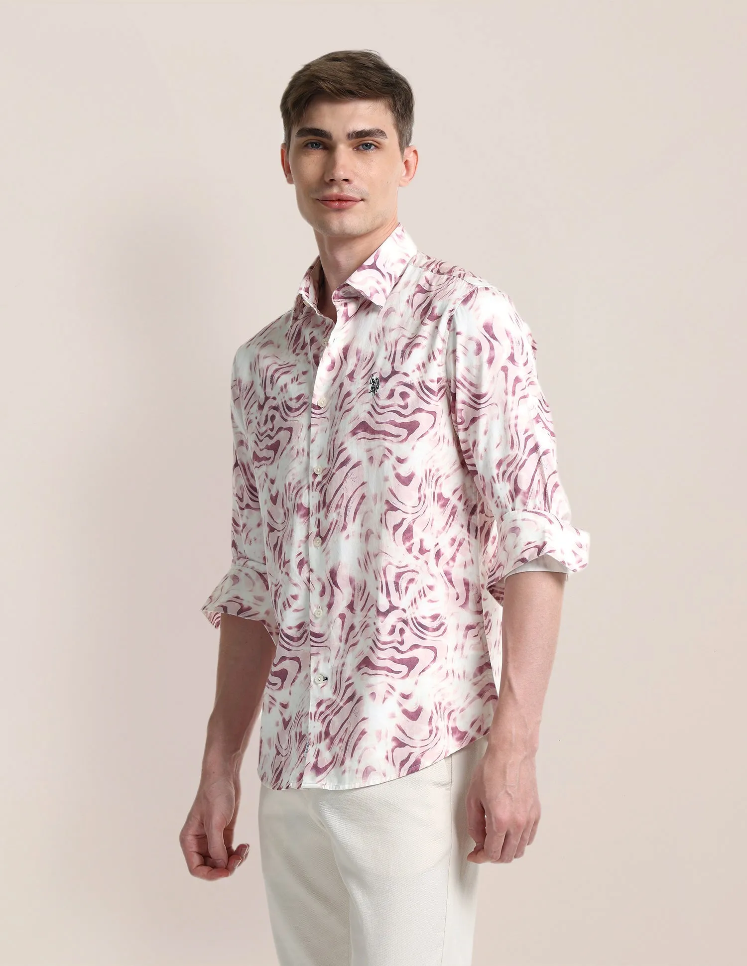 Abstract Regular Fit Shirt