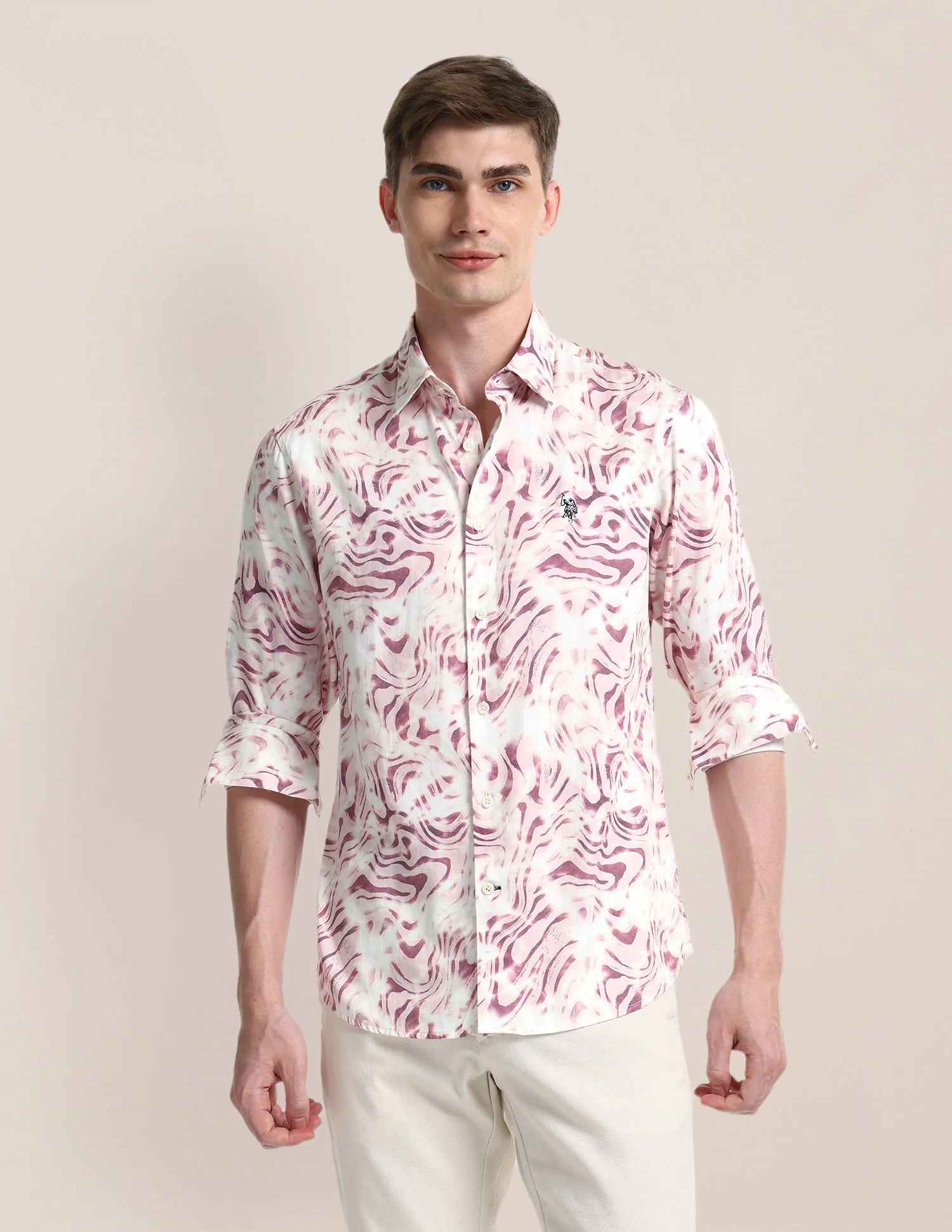 Abstract Regular Fit Shirt