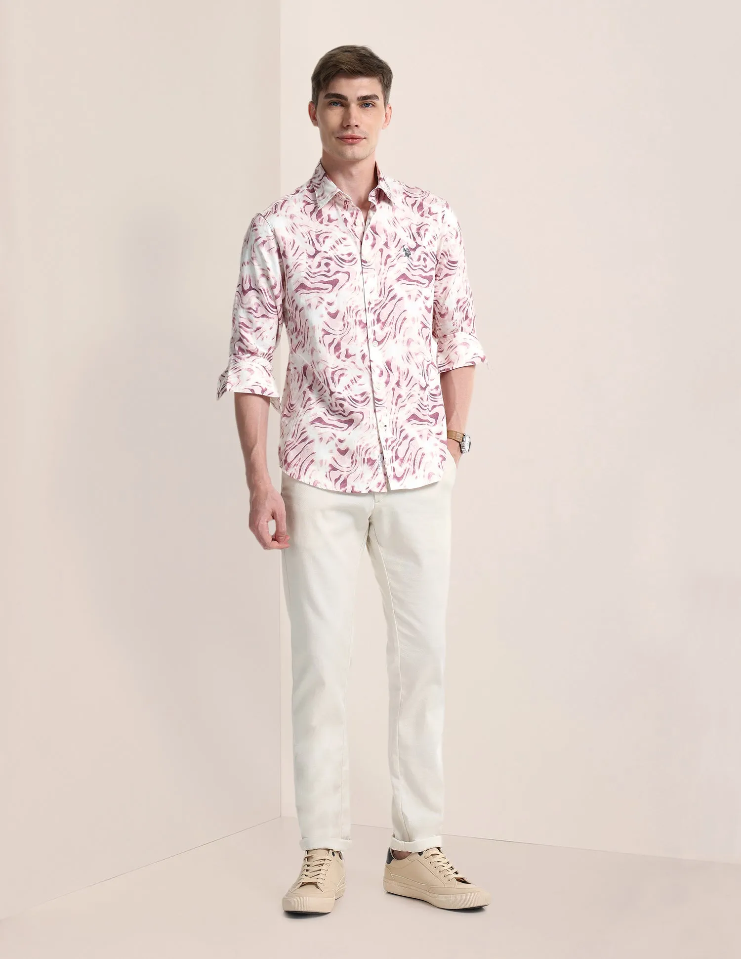 Abstract Regular Fit Shirt