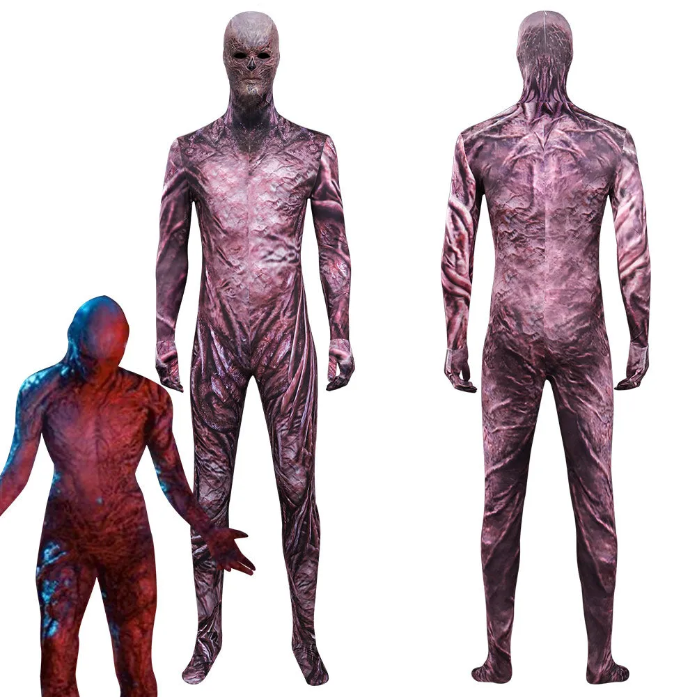 Adult Stranger Things 4 Vecna Cosplay Costume Jumpsuit Outfits Halloween Carnival Suit