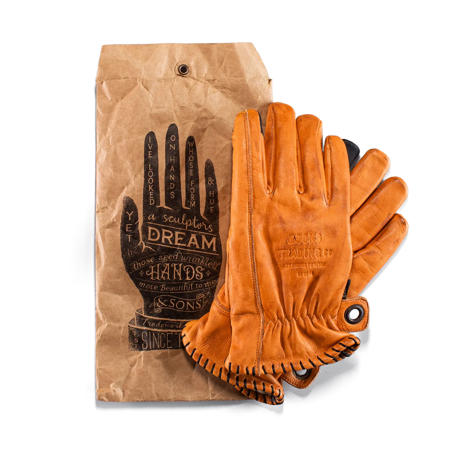 &SONS Adventure Gloves Tan