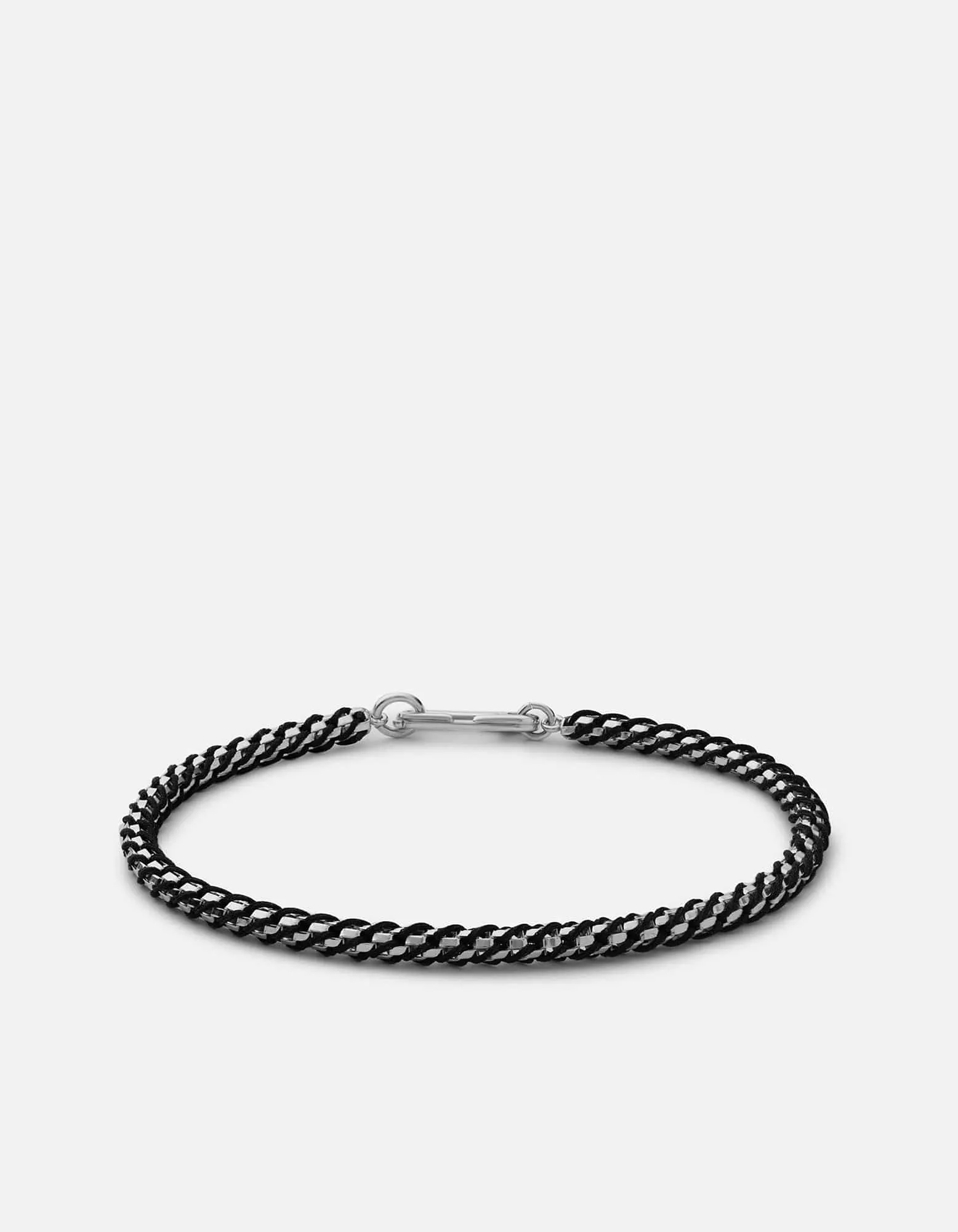 Annex Braided Chain Bracelet, Sterling Silver