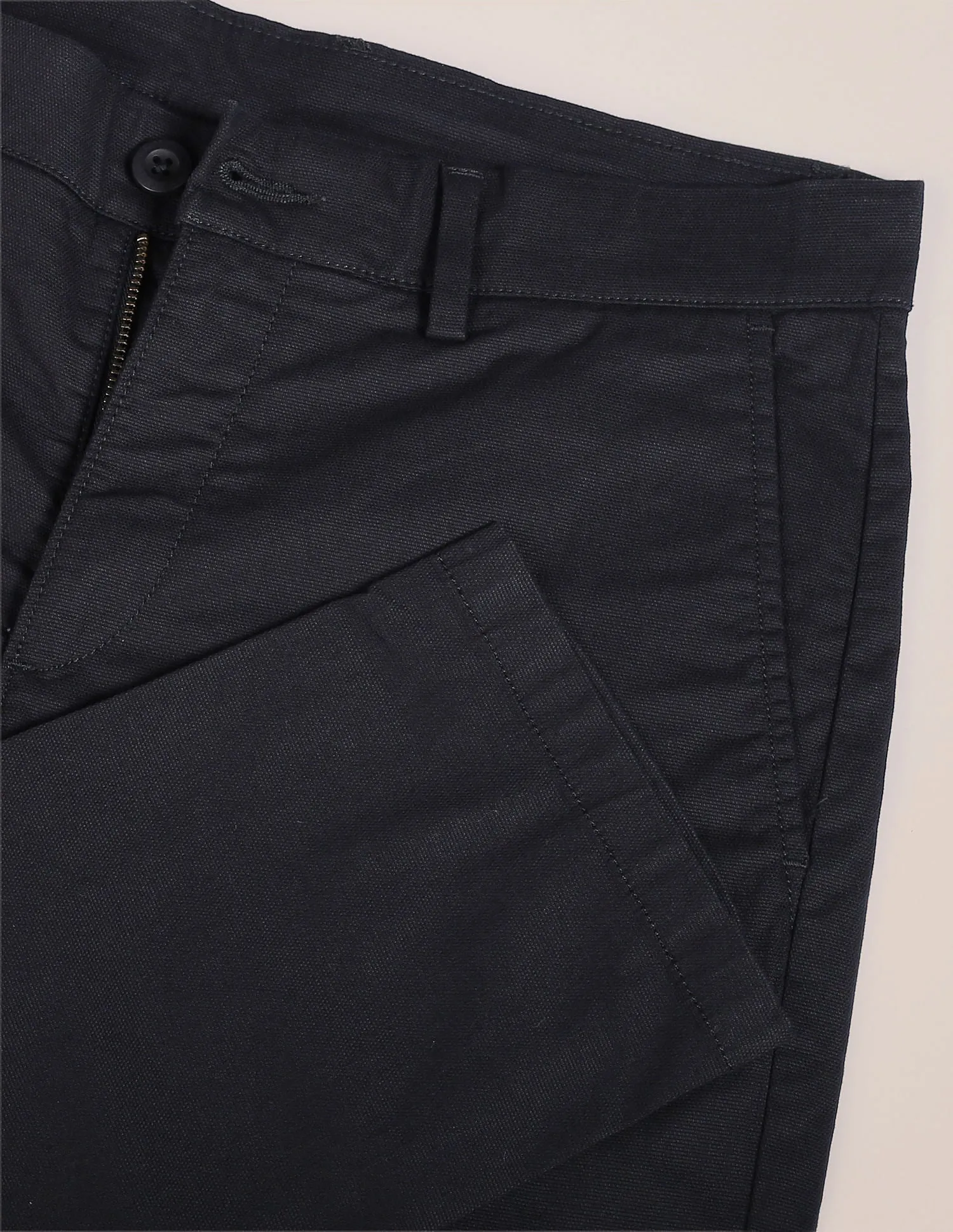 Austin Regular Fit Solid Trousers