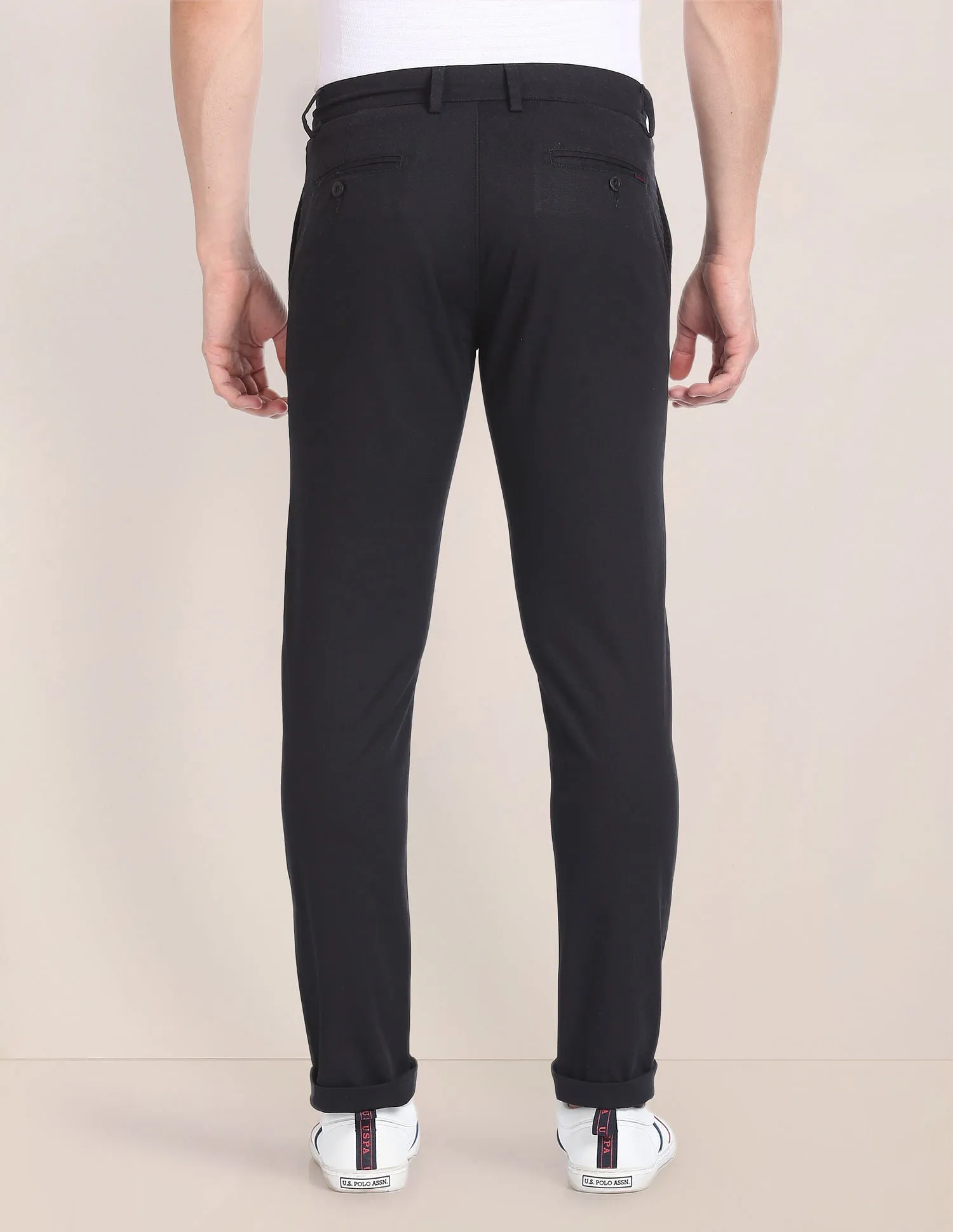 Austin Regular Fit Solid Trousers