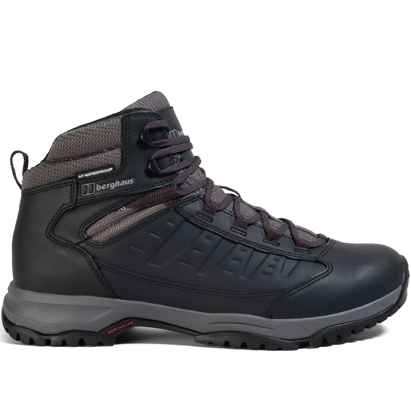 Berghaus Mens Expeditor Ridge 2.0 Mid Leather Walking Boots - Black/Red