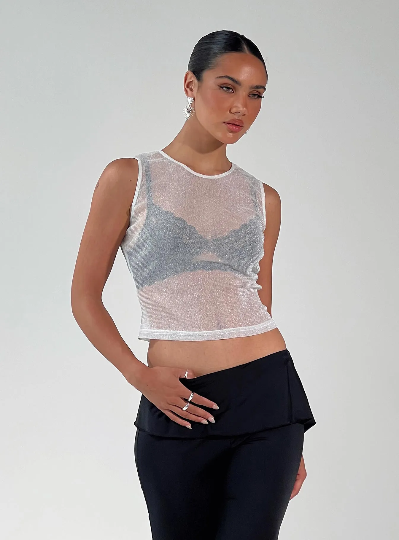 Birney Tank Top Silver