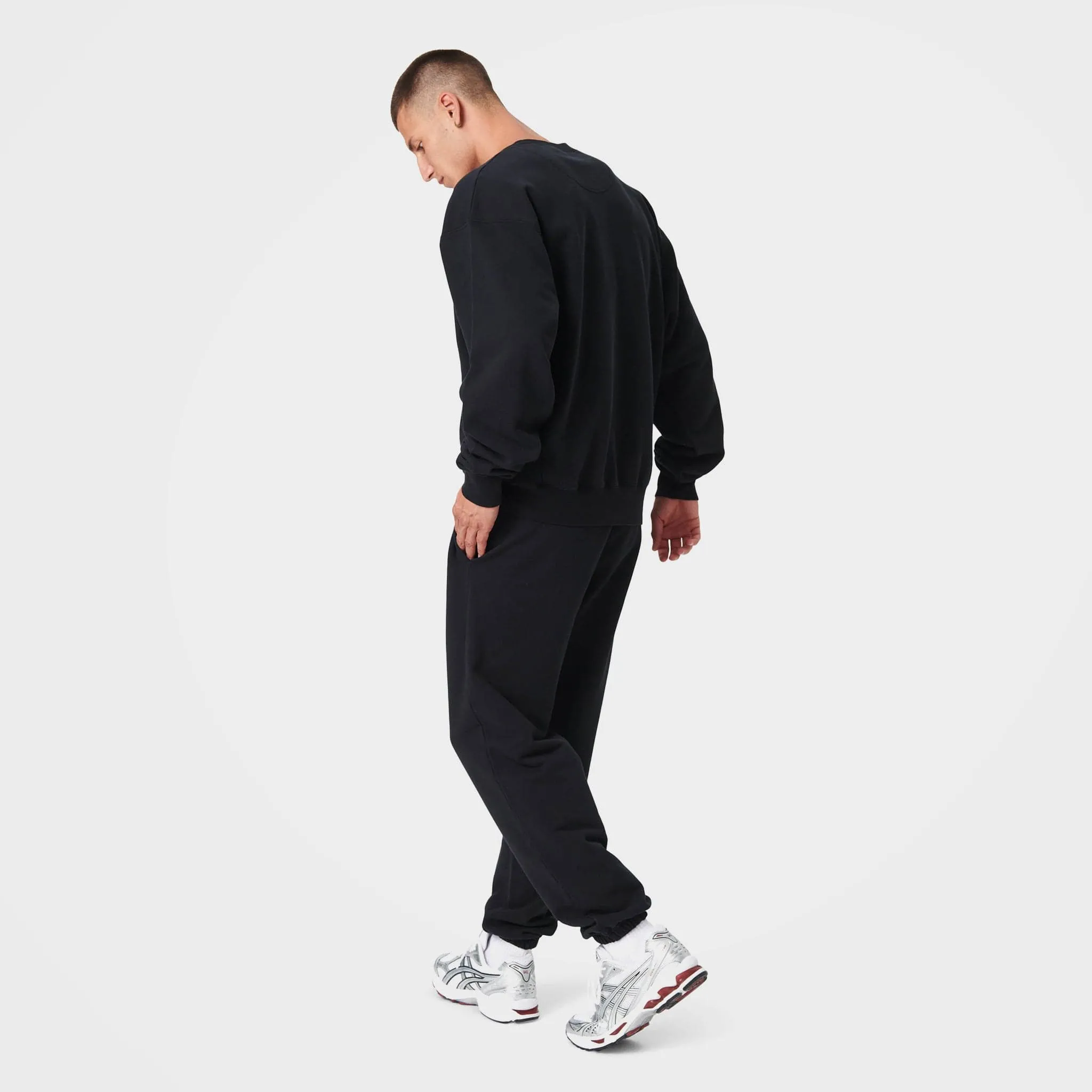 Black Organic Cotton Sweatpants by 7Days Active