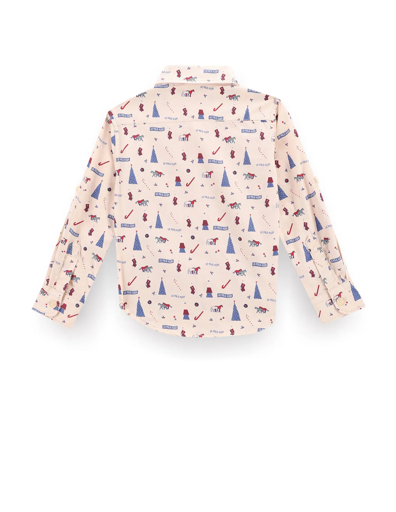 Boys Festive Print Shirt