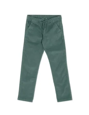 Boys Mid Rise Solid Corduroy Trousers