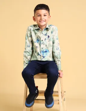 Boys Regular Fit Floral Boys Shirt