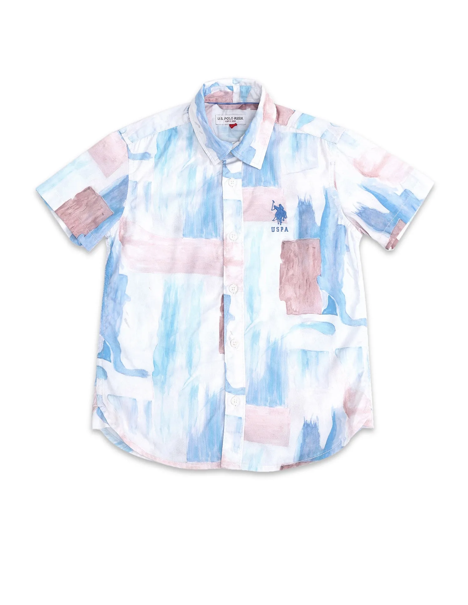 Boys Regular Fit Regular Weave Shirt