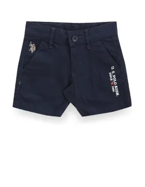 Boys Solid Cotton Shorts