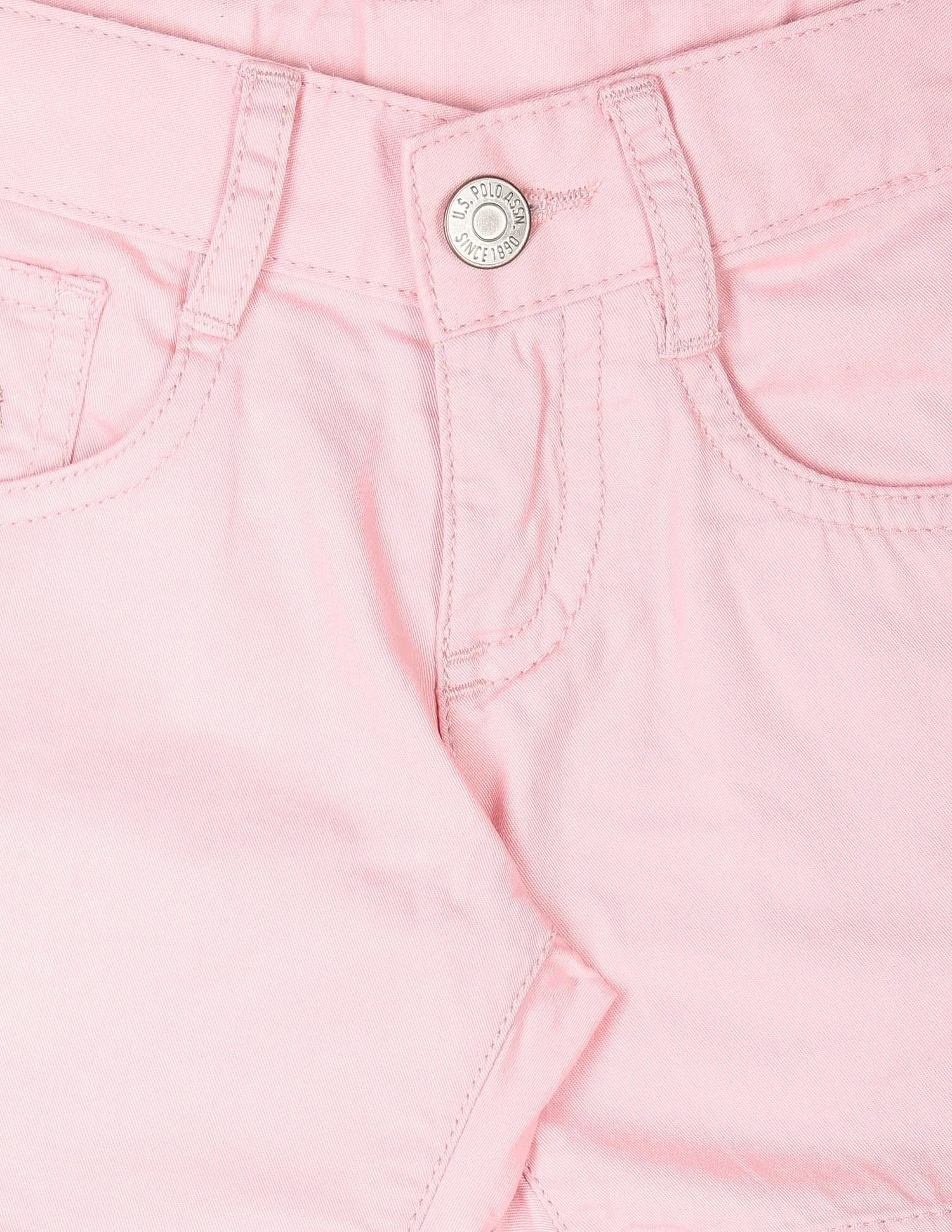 Boys Twill Solid Shorts