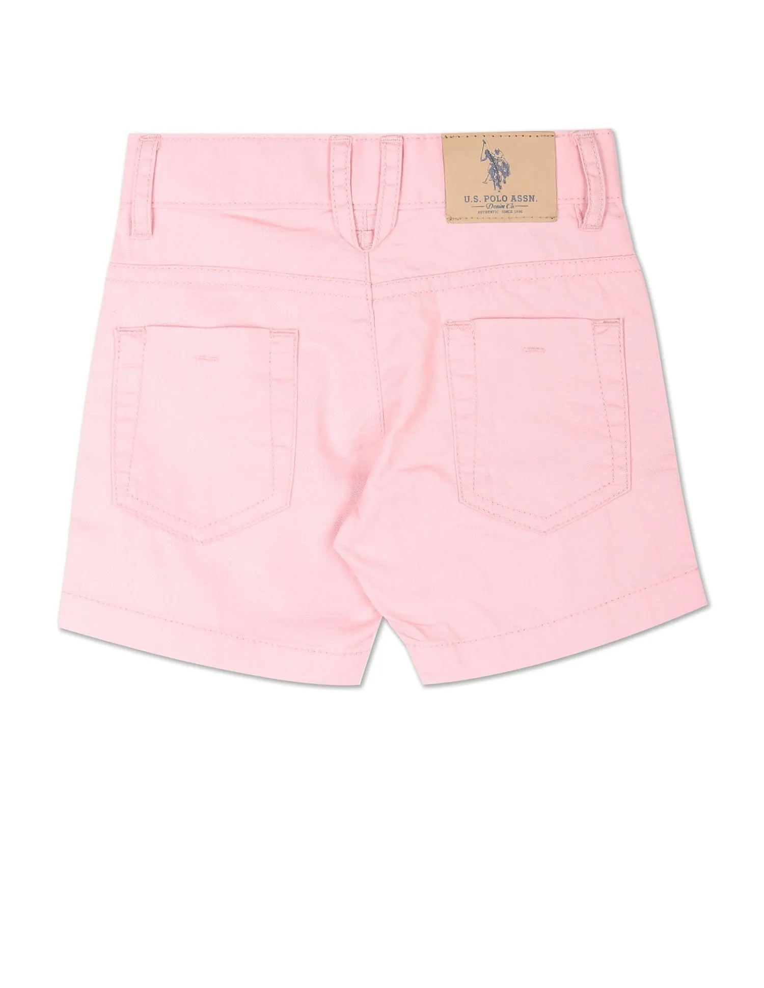 Boys Twill Solid Shorts