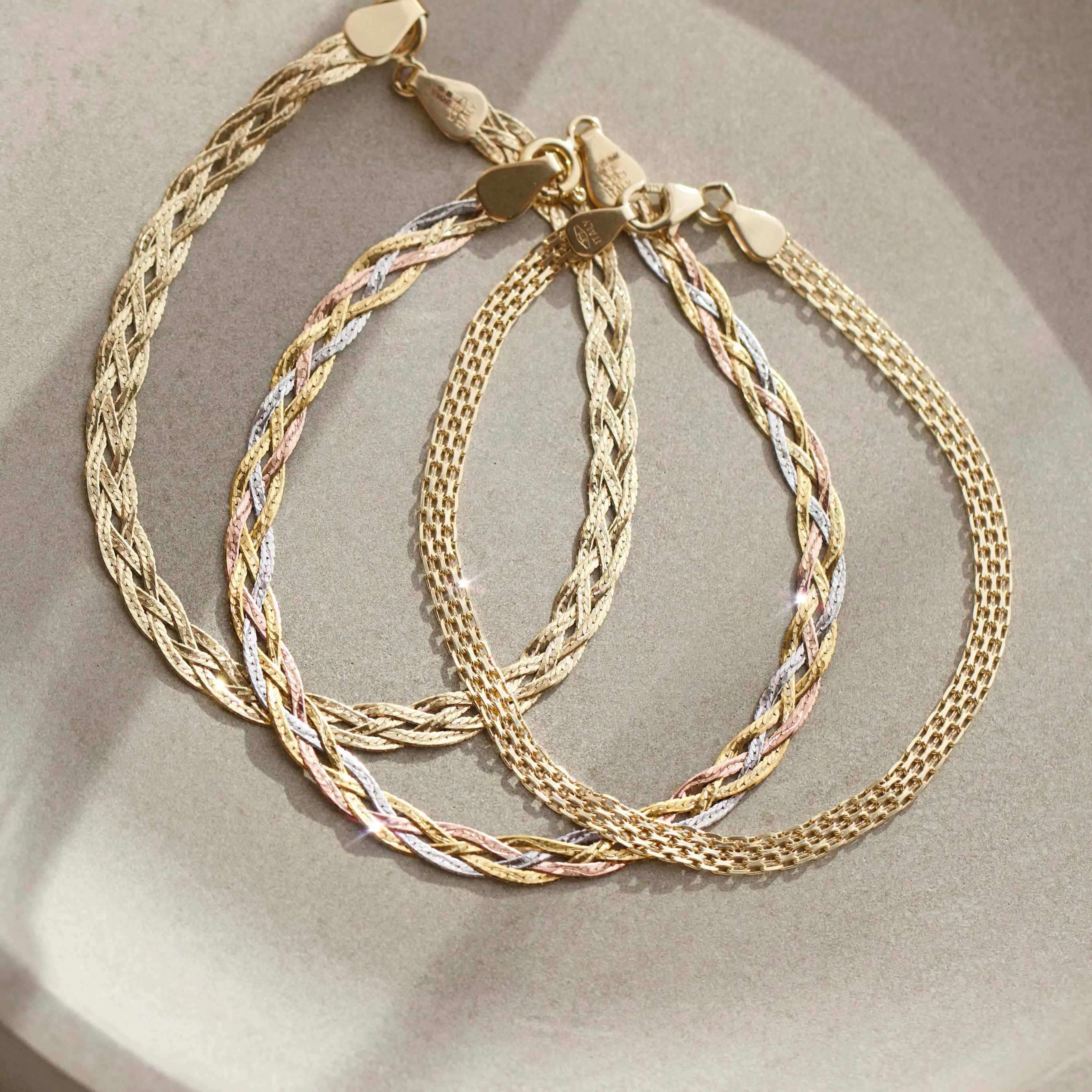 Braided Bismark Chain Bracelet