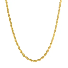 Braided Popcorn Chain Necklace