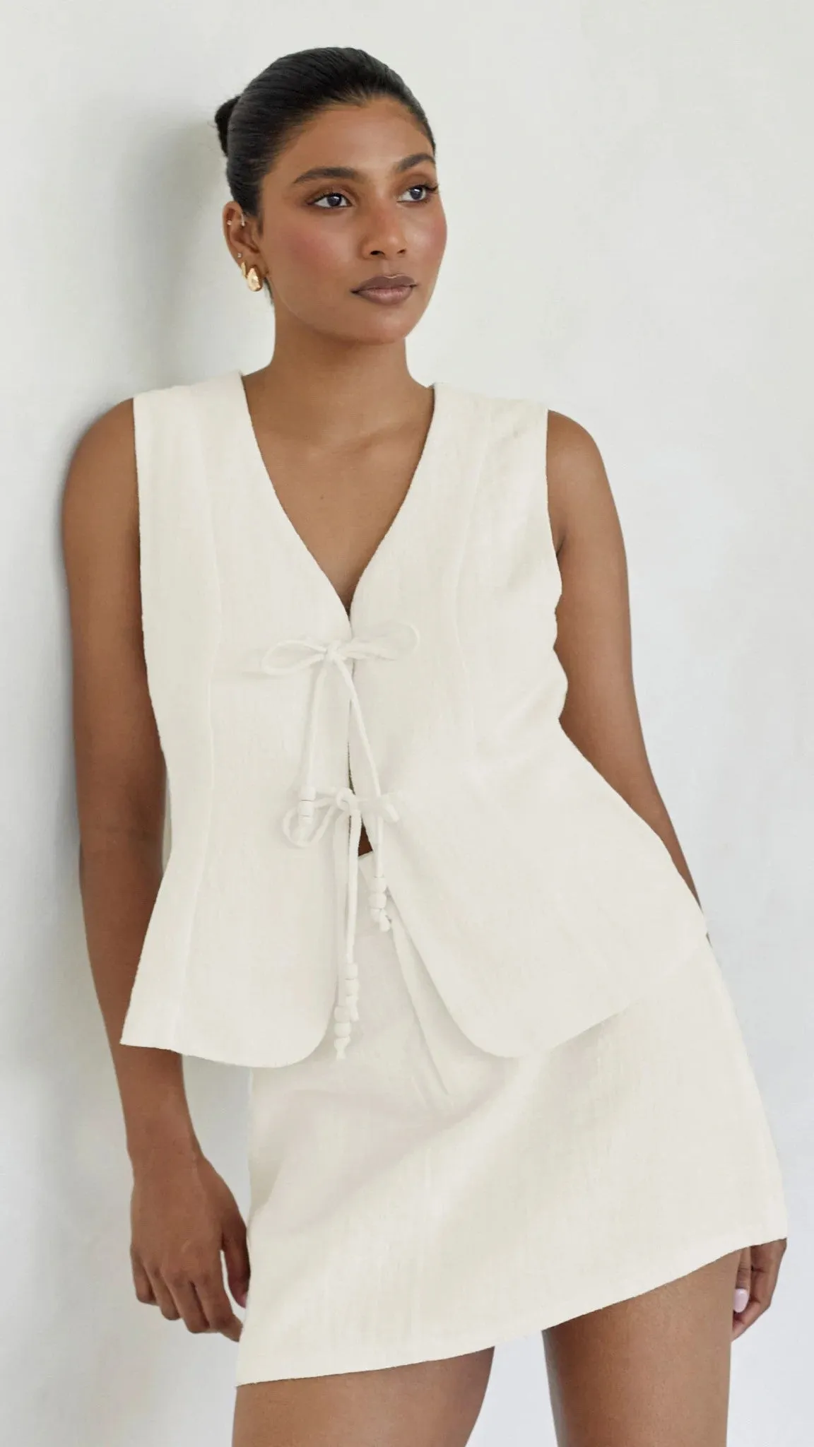 Cami Vest - White