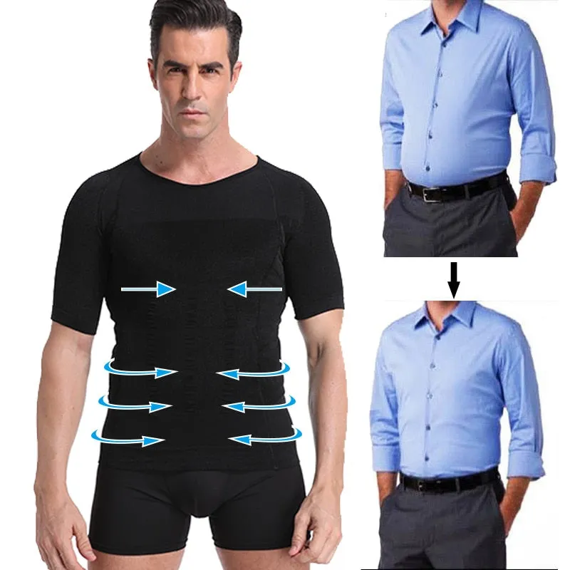 Classix Men Body Toning T-Shirt Slimming Body Shaper Corrective Posture Belly Control Compression Man Modeling Underwear Corset