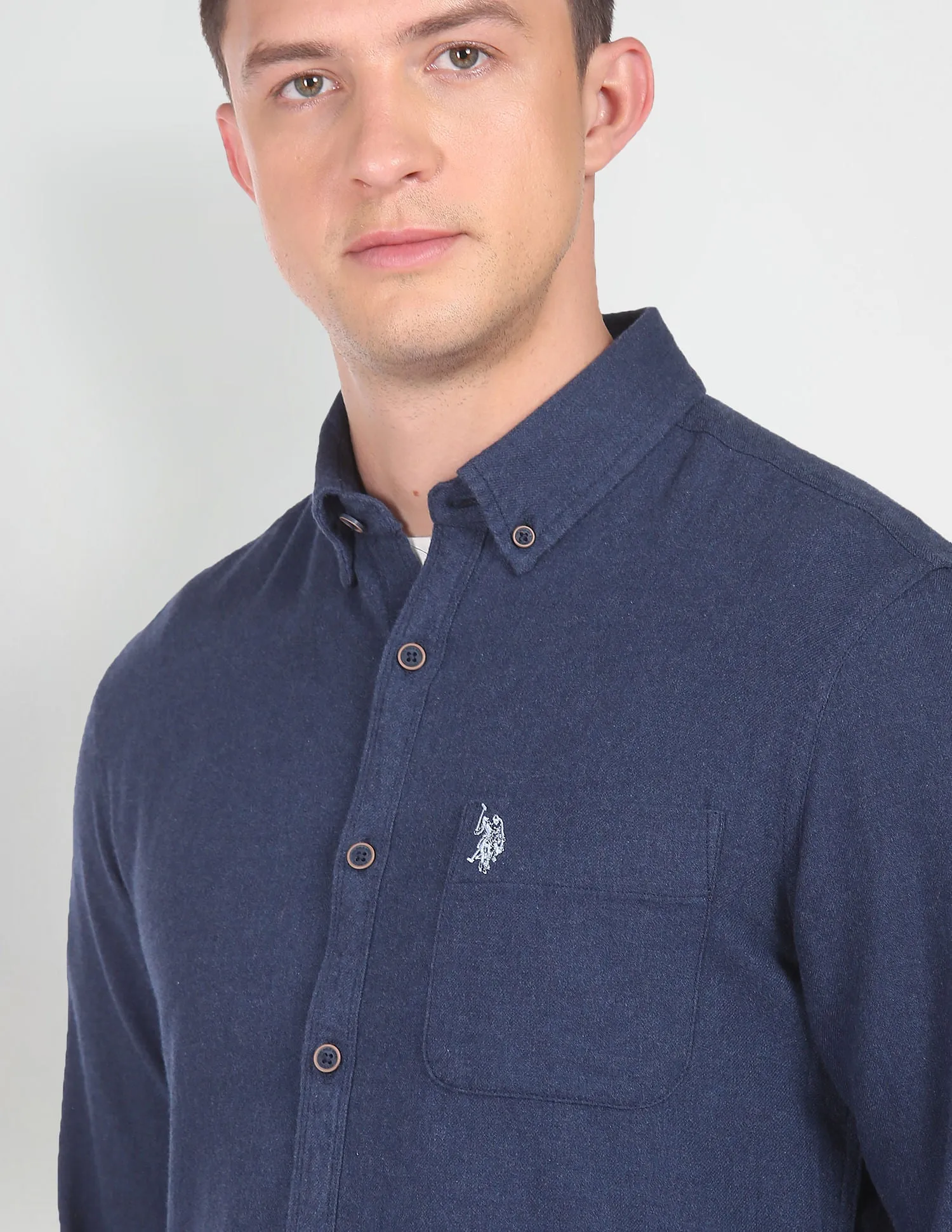 Cotton Twill Solid Casual Shirt