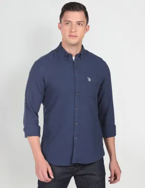 Cotton Twill Solid Casual Shirt