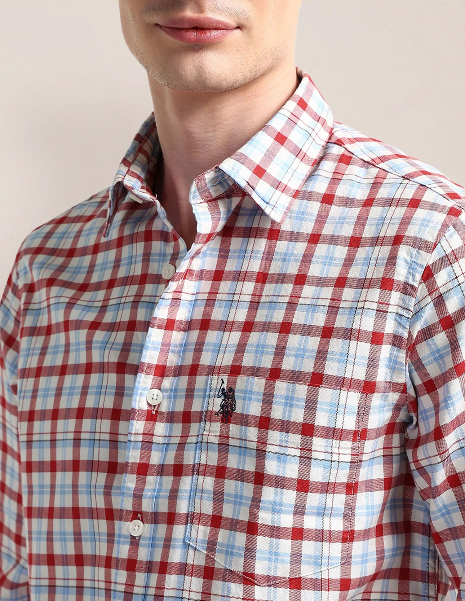 Cutaway Collar Premium Cotton Shirt