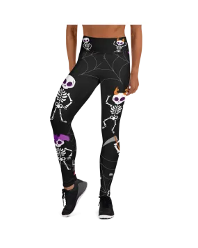 Dancing Skeletons Yoga Pants