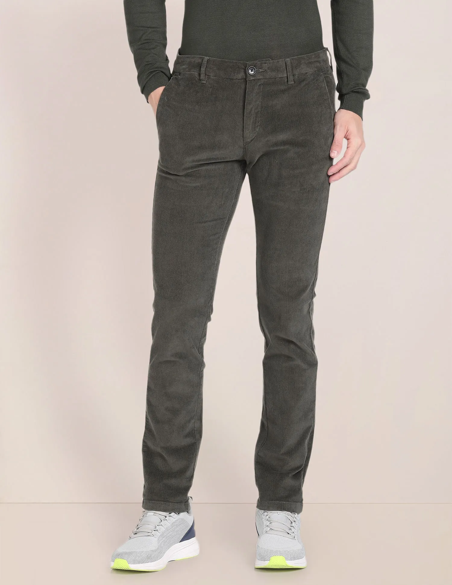 Denver Slim Fit Corduroy Trousers