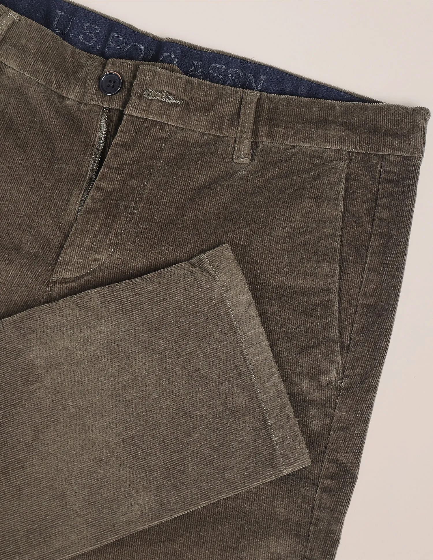 Denver Slim Fit Corduroy Trousers