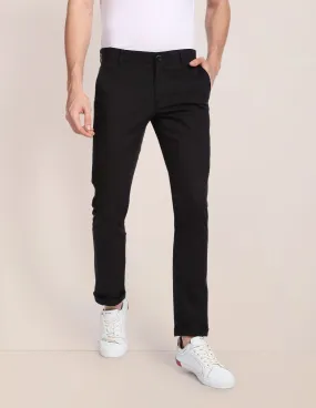 Denver Slim Fit Textured Casual Trousers