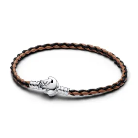 Disney The Lion King Clasp Pandora Moments Braided Leather Bracelet