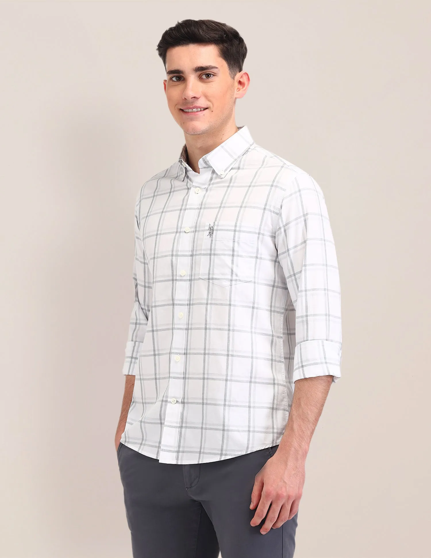 Dupplin Checked Tailored Fit Shirt