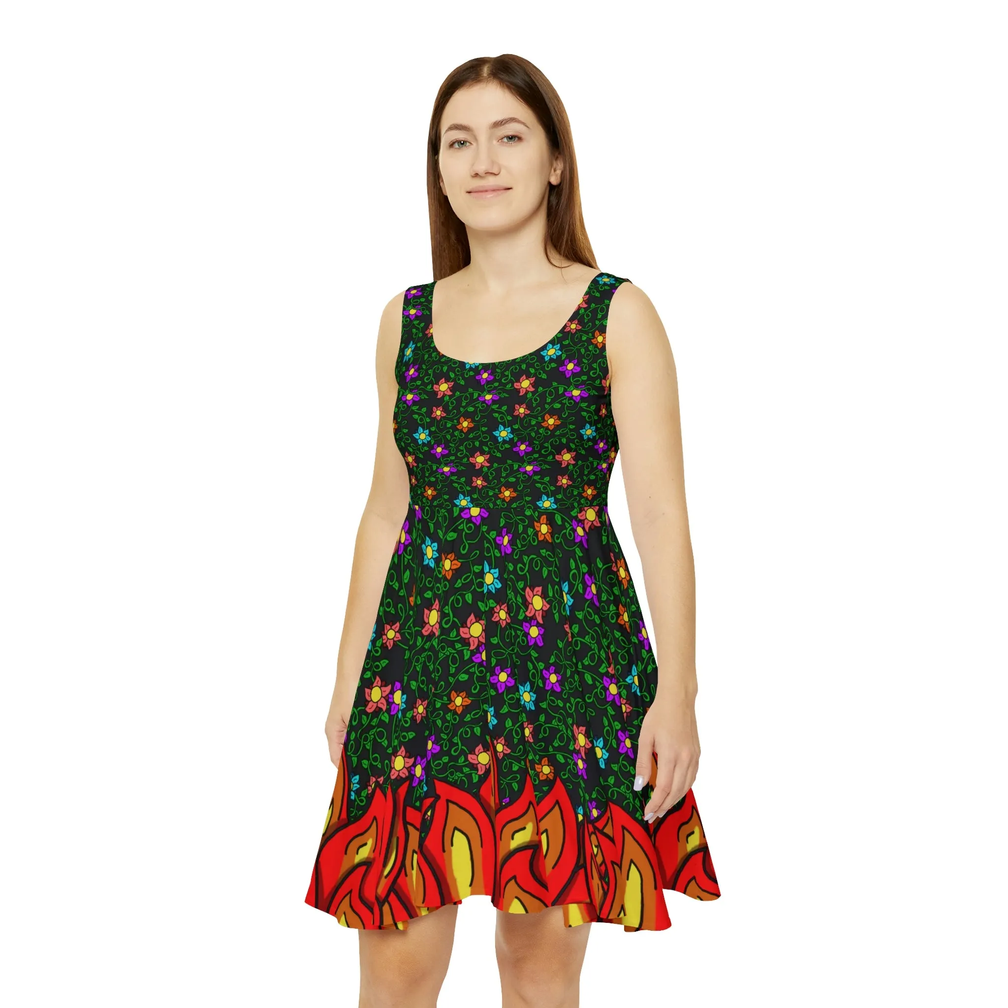 Flames & Flowers Dress