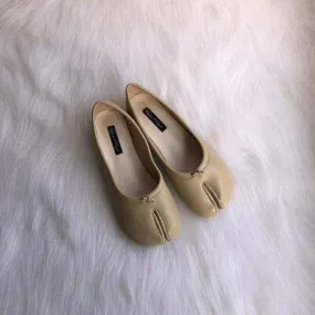 Flat slippers for women! Trotter Shoes Toe Flat Shoes Female Lazy Half Slippers