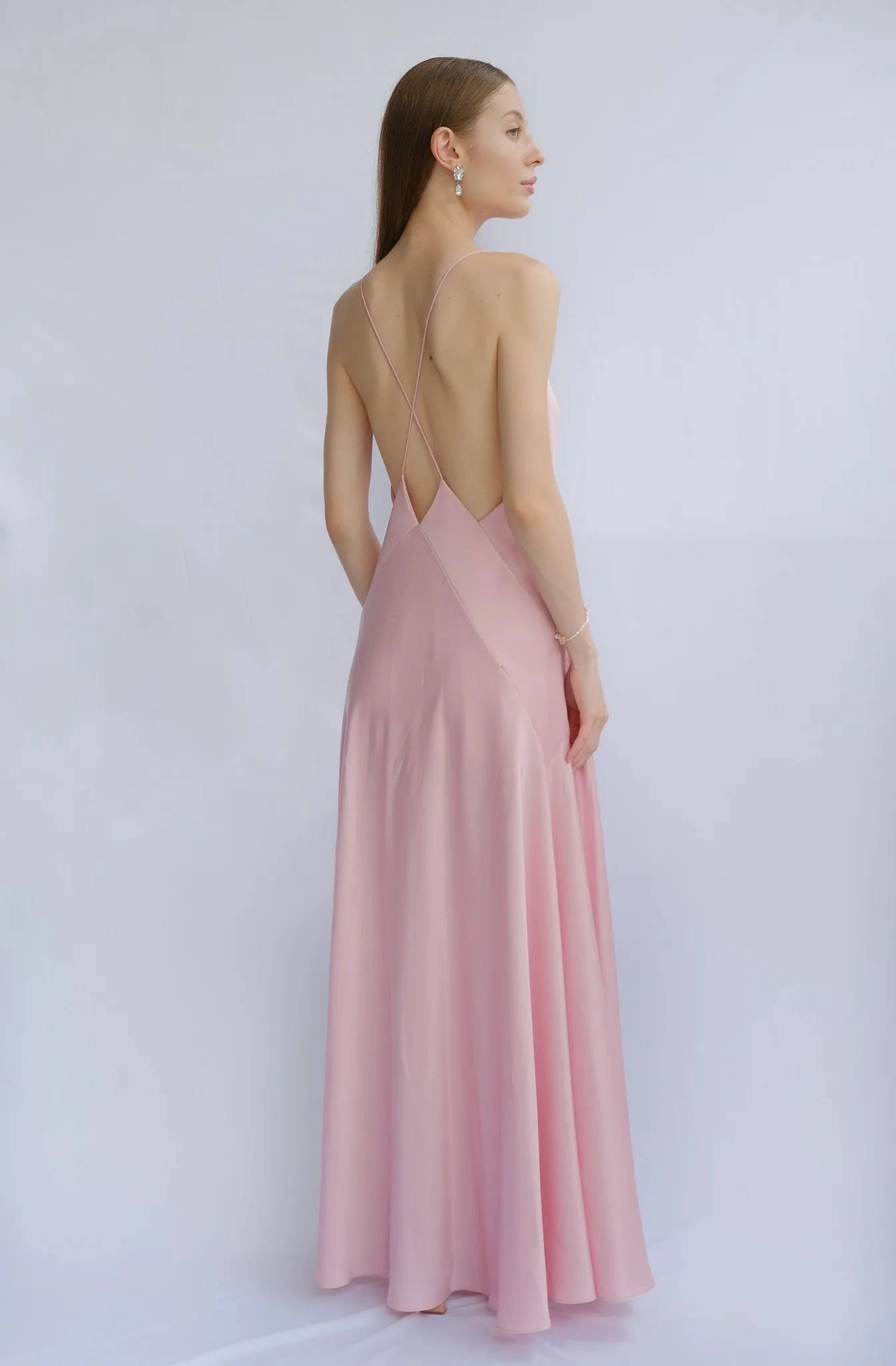 Francesa Full-Length Maxi Silk Gown