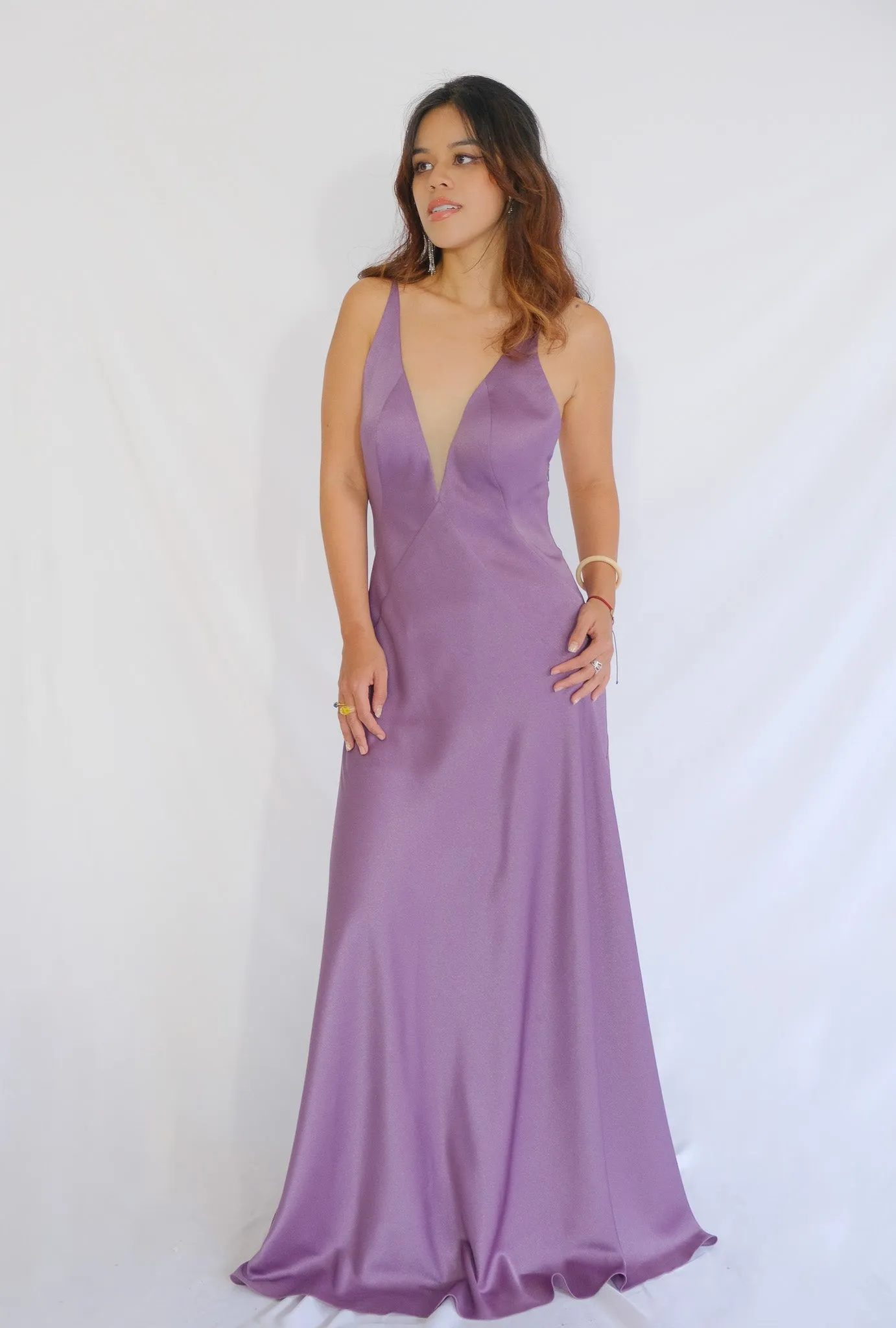 Francesa Full-Length Maxi Silk Gown