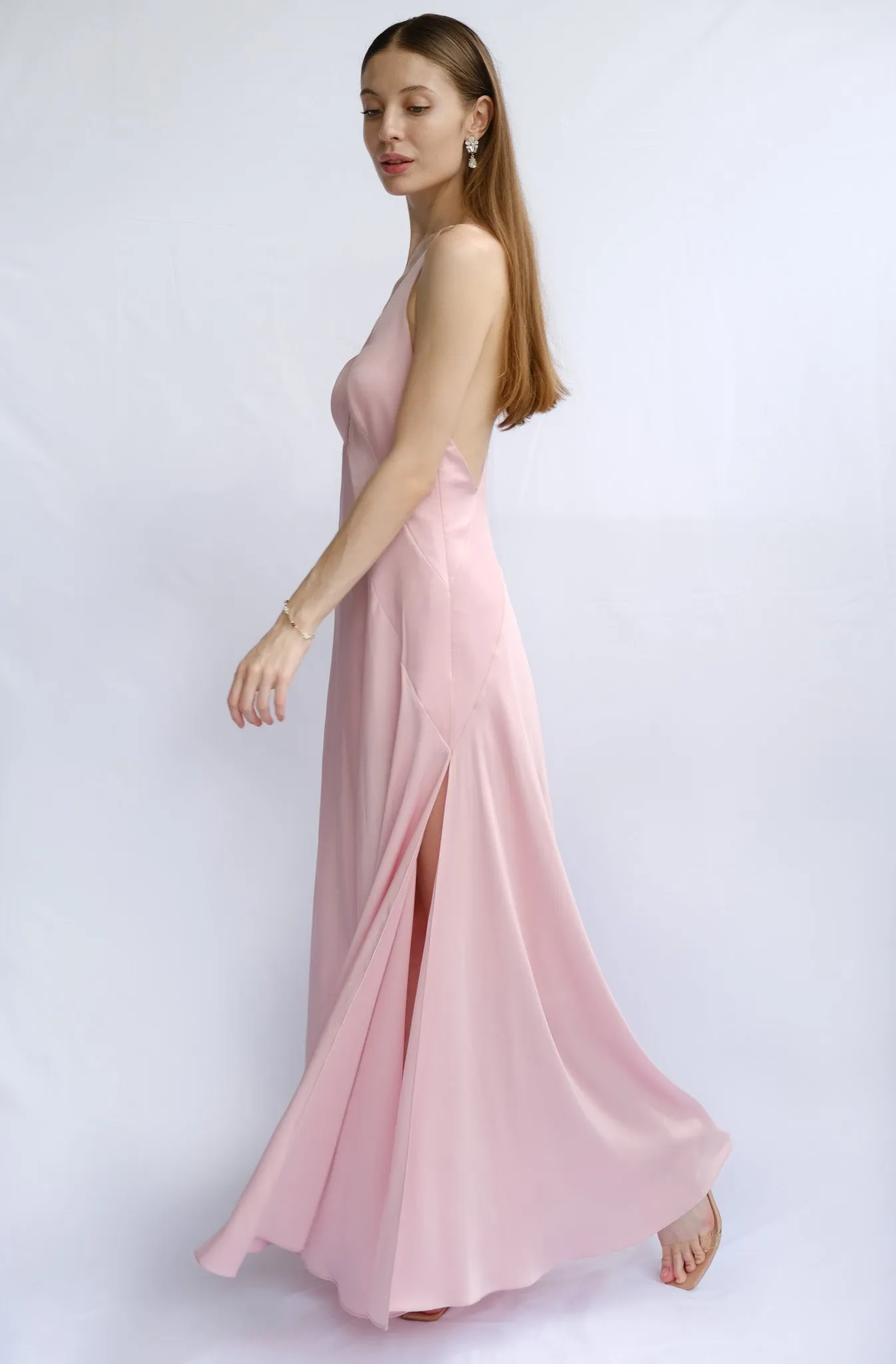 Francesa Full-Length Maxi Silk Gown