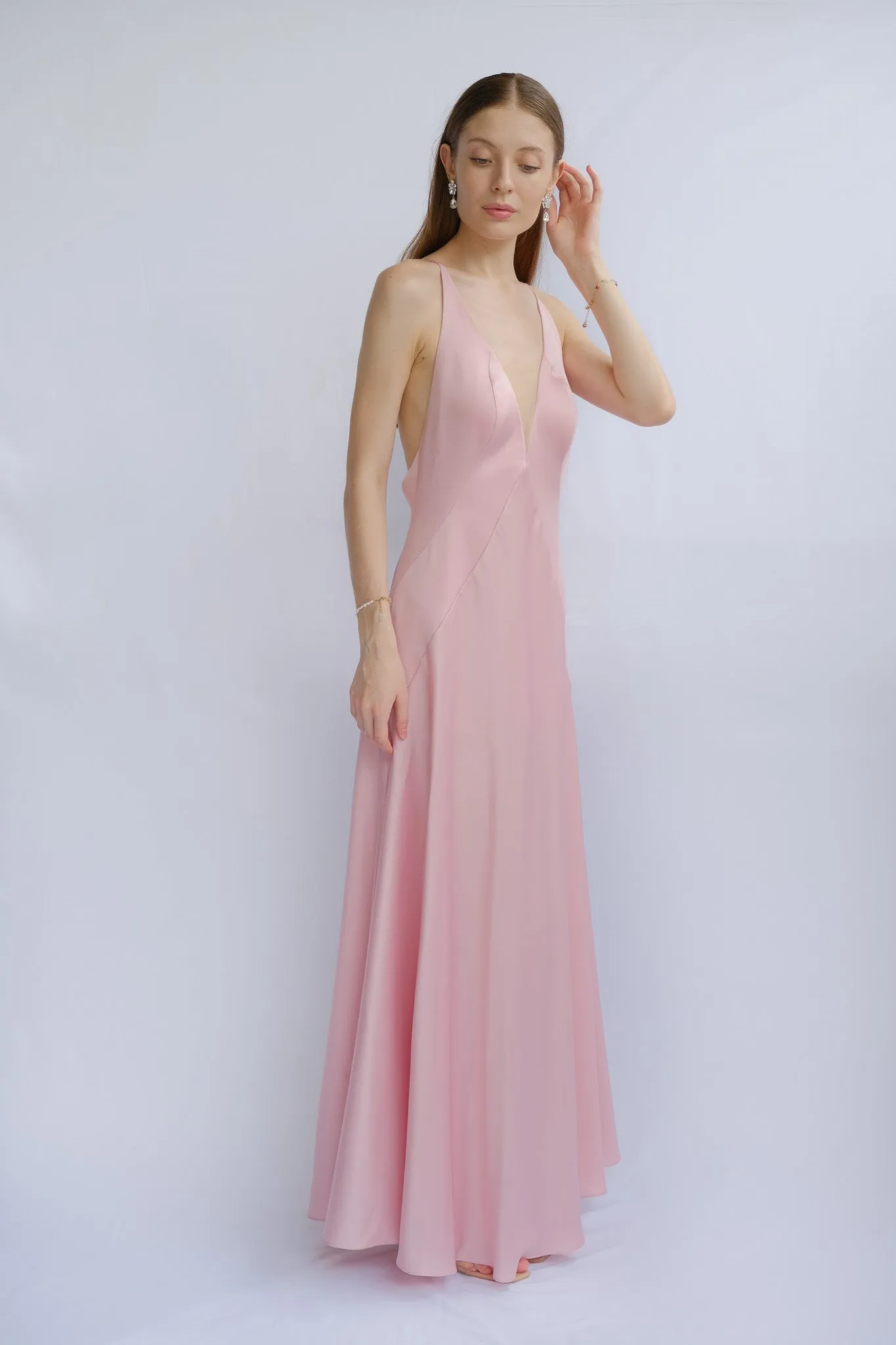 Francesa Full-Length Maxi Silk Gown