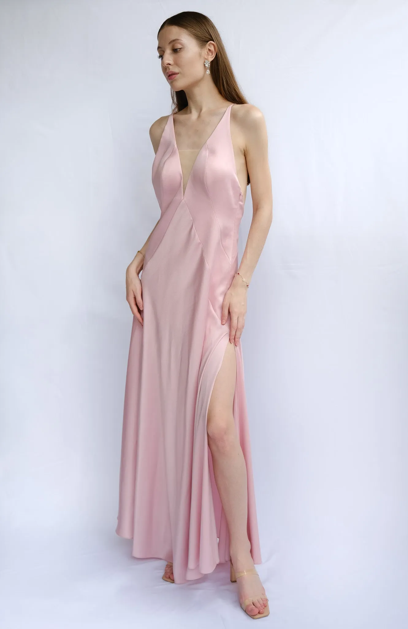 Francesa Full-Length Maxi Silk Gown