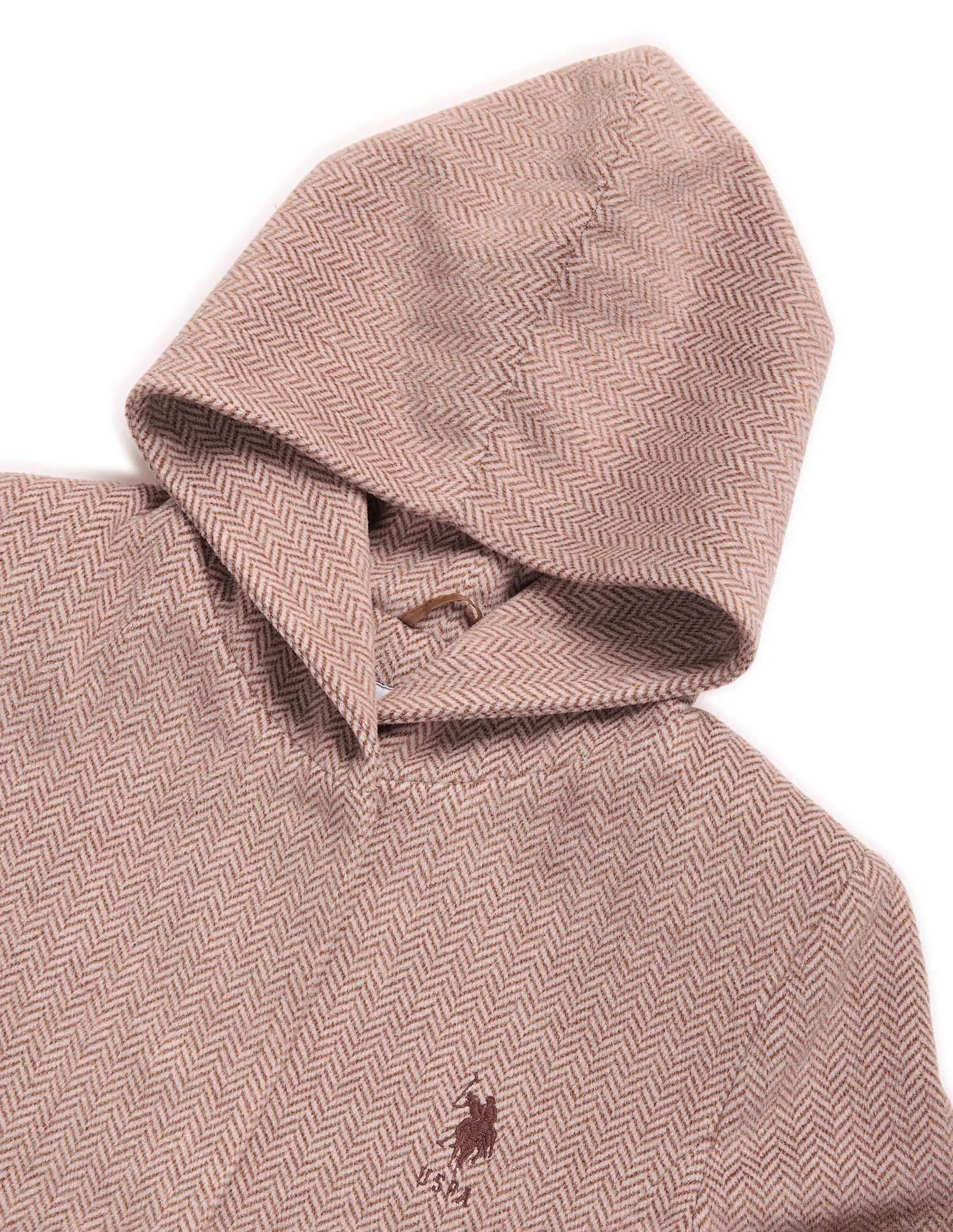 Herringbone Hooded Jacket