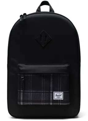 Herschel Heriatage Black/Grey Scale Plaid