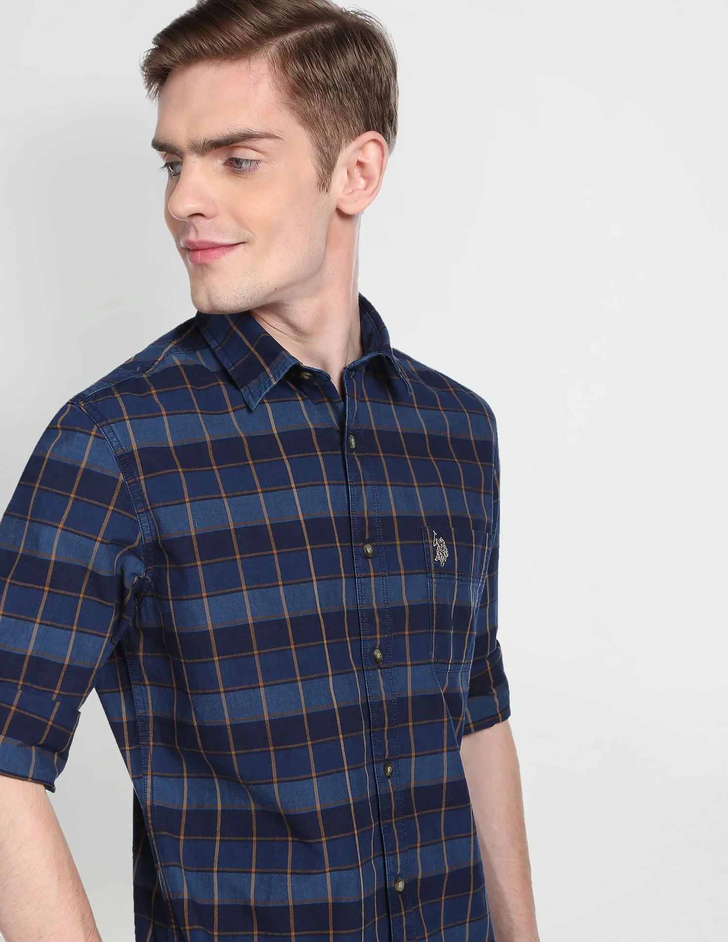 Indigo Vat Check Shirt