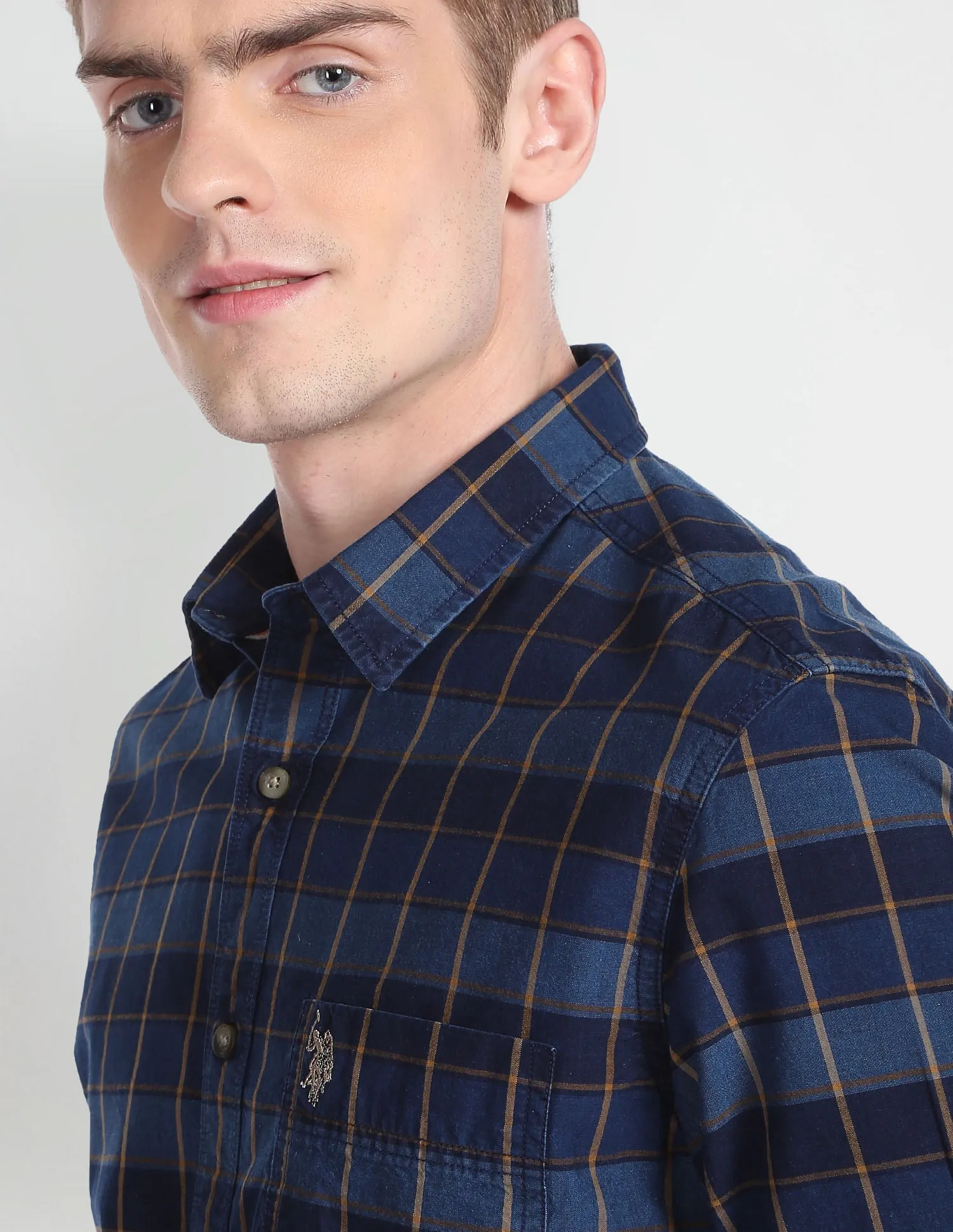 Indigo Vat Check Shirt